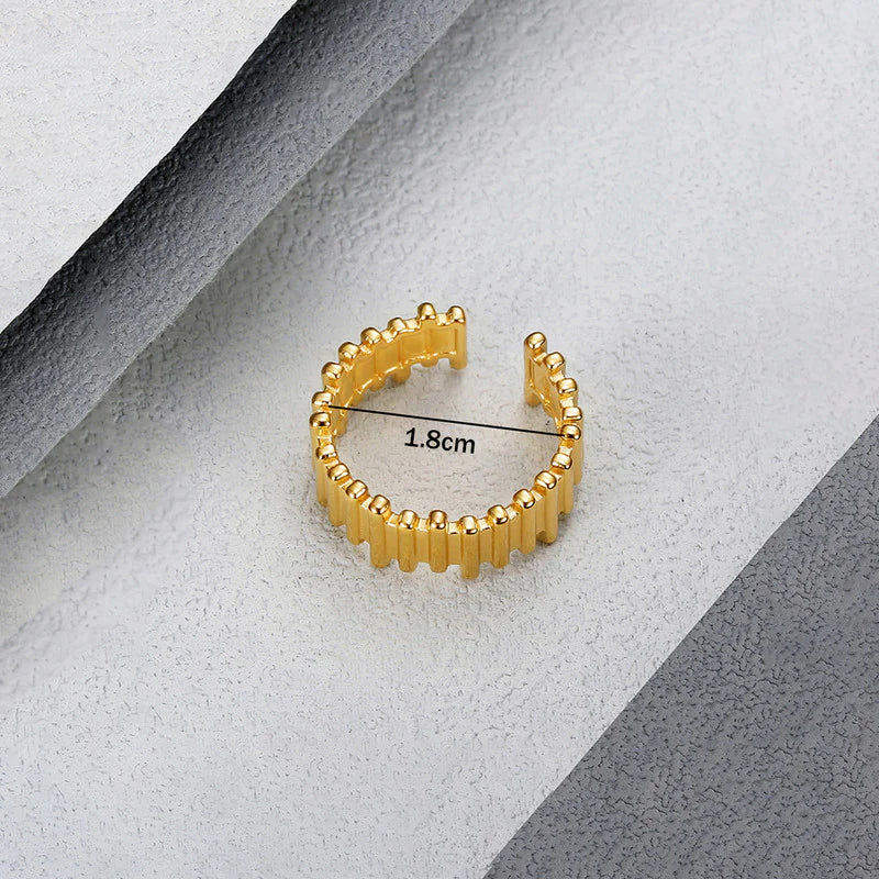 NEXLINE 18K GOLD PLATED RING