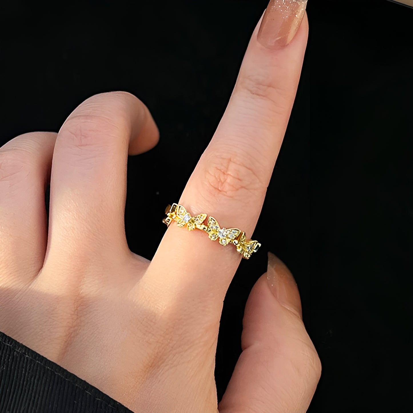 DAZZLEFLY 18K GOLD PLATED RING