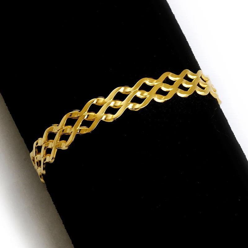 Athena Kada -18k Gold Plated