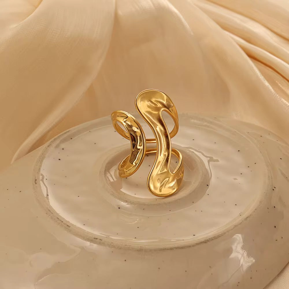 ZENORA 18K GOLD PLATED RING