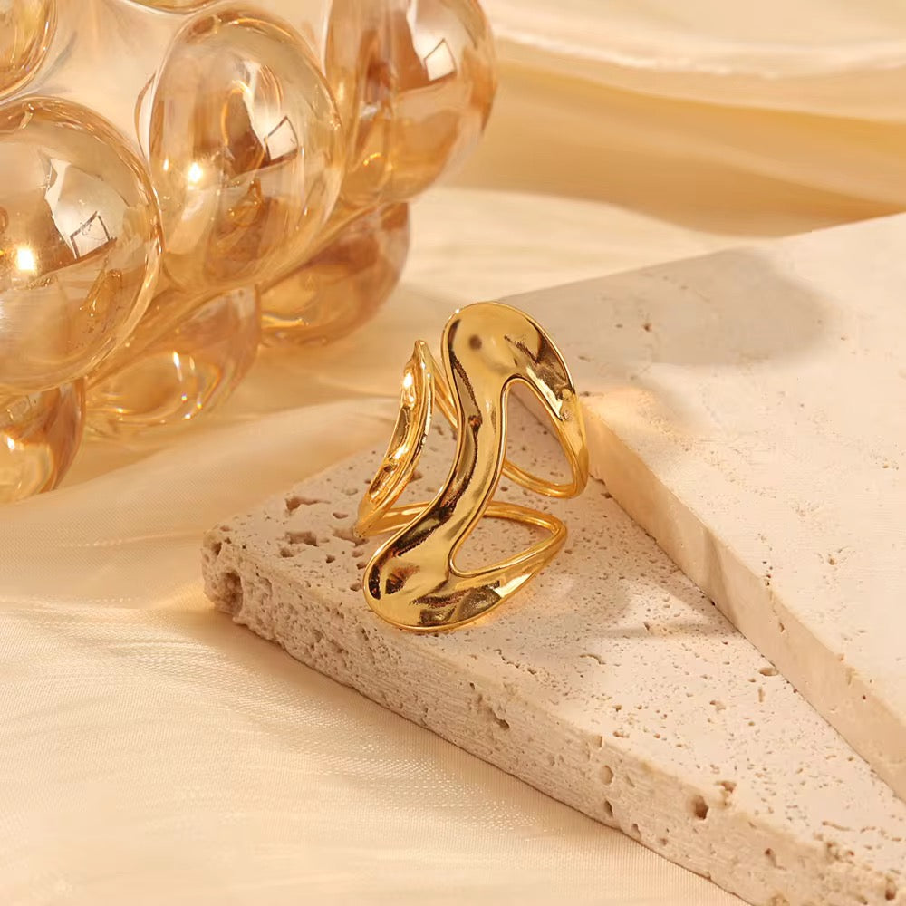 ZENORA 18K GOLD PLATED RING