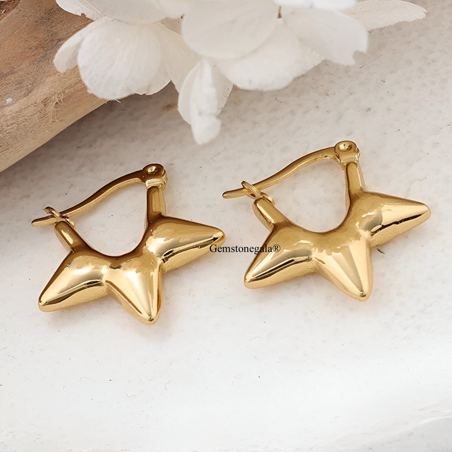 Comet Earrings -18k Gold Plated