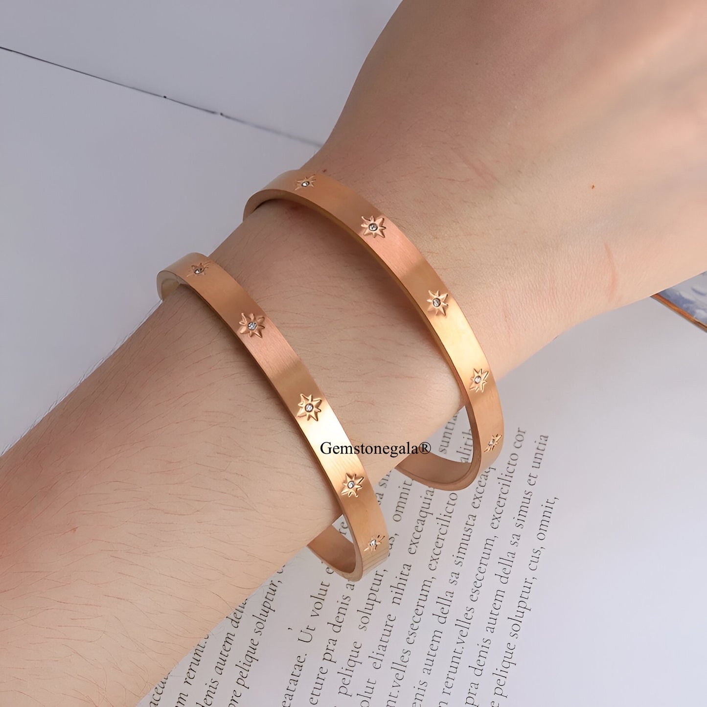 Sunray Elegance Kada -18k Gold Plated
