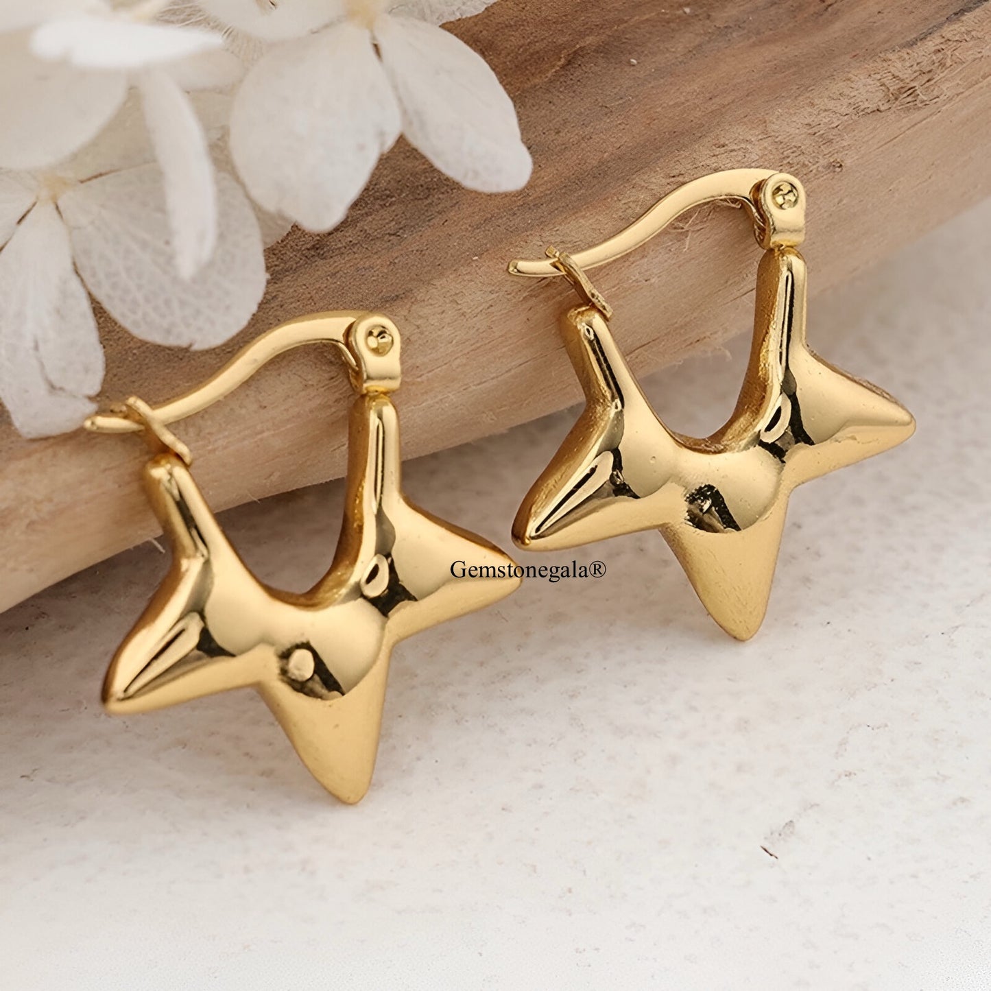 Comet Earrings -18k Gold Plated