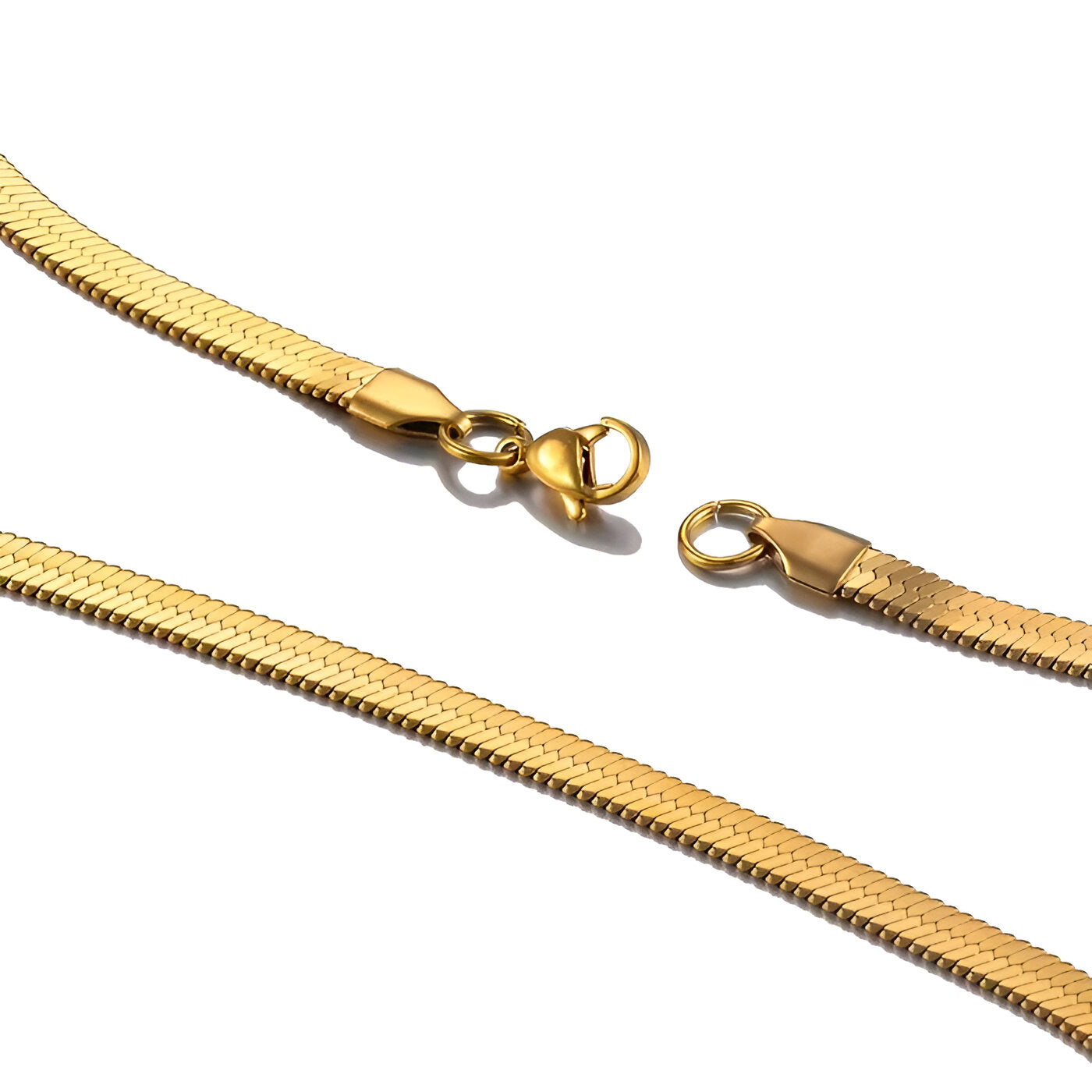 Flat Snake Chain 2.0 -18k Gold Plated