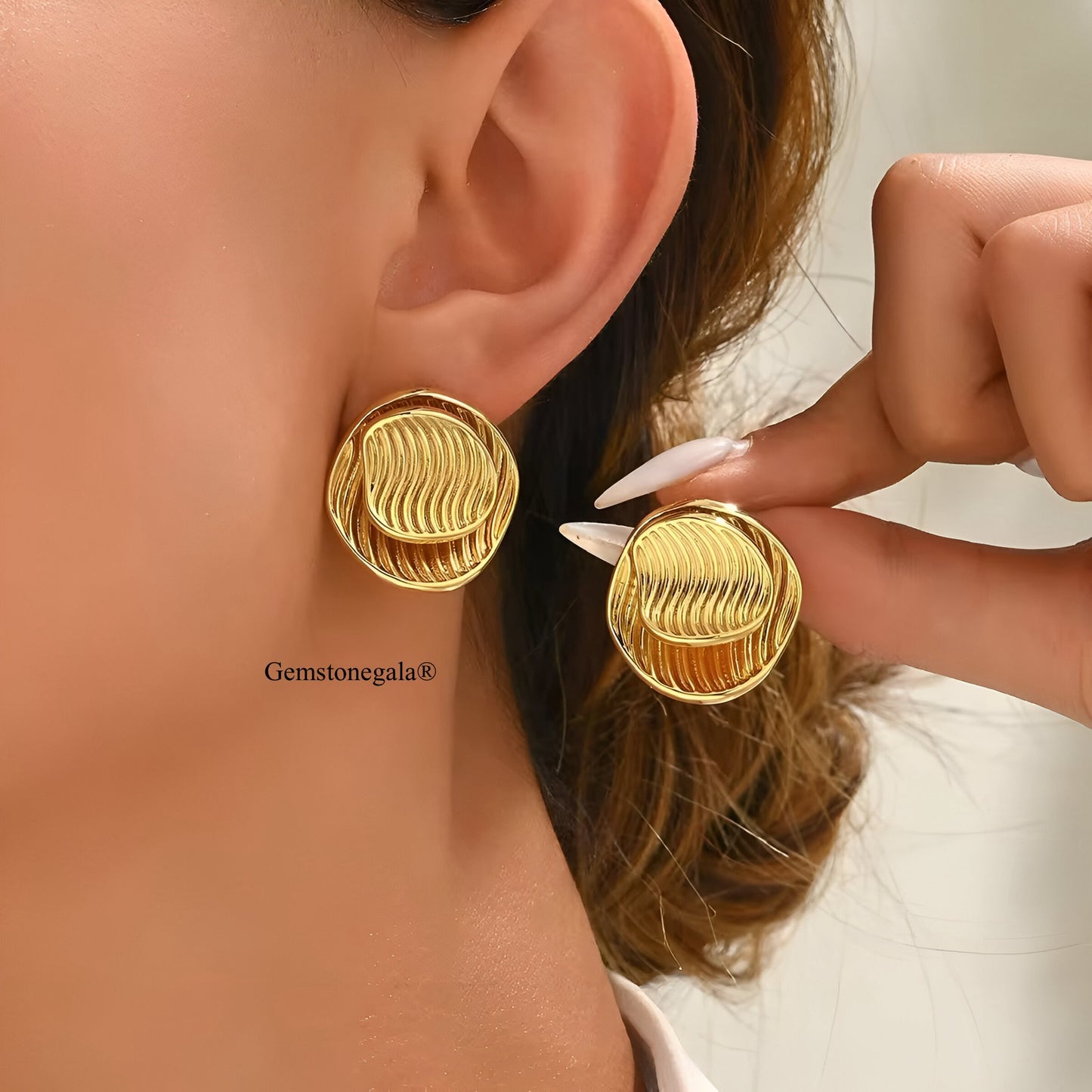 Kelly Earrings -18k Gold Plated