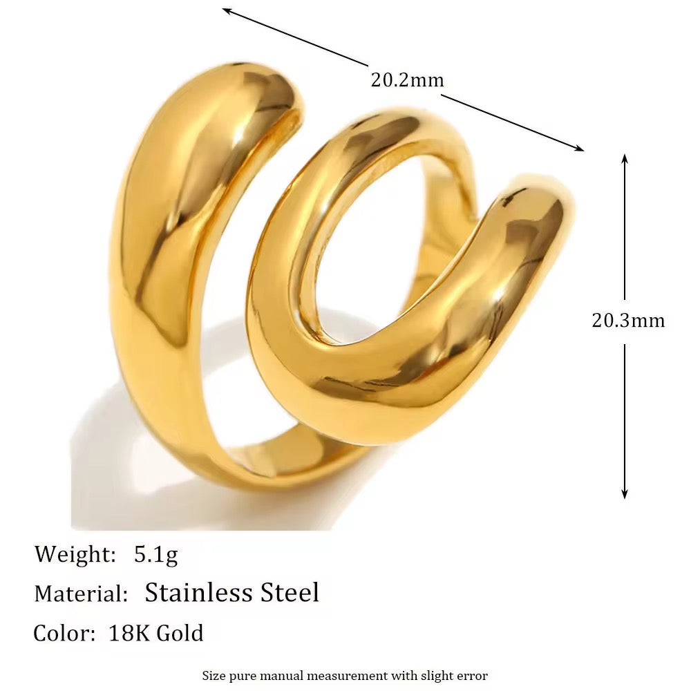 VELORA 18K GOLD PLATED RING