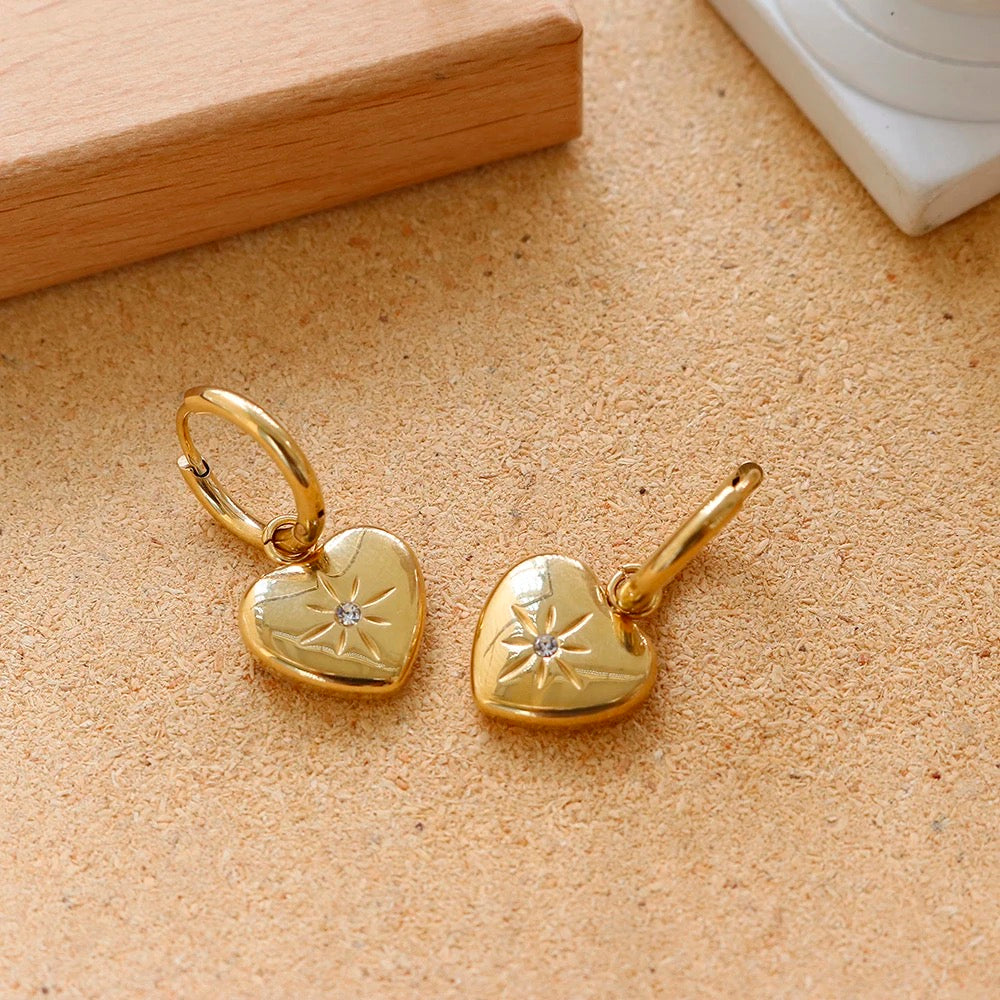 Amour Earrings -18k Gold Plated