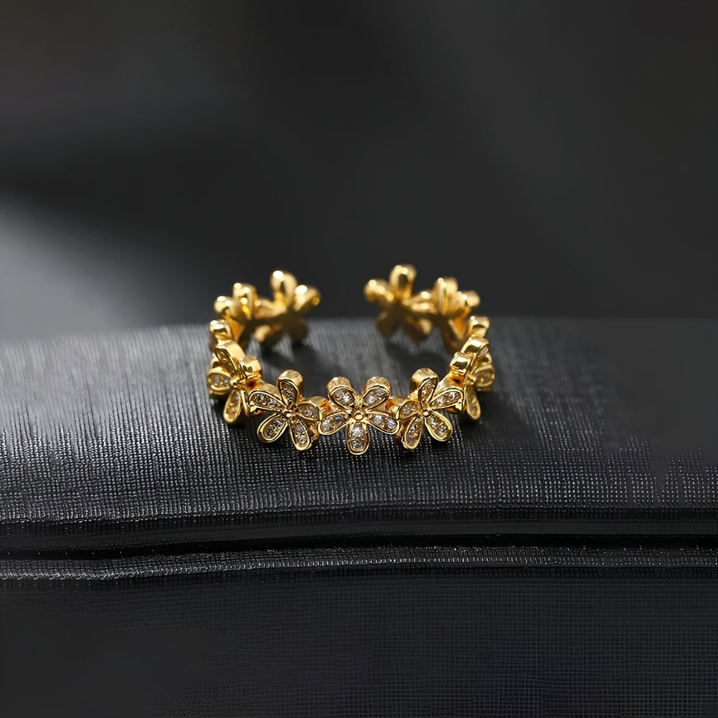 FLORA FLAIR 18K GOLD PLATED RING