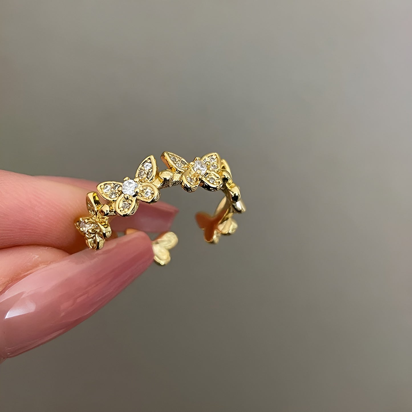 DAZZLEFLY 18K GOLD PLATED RING