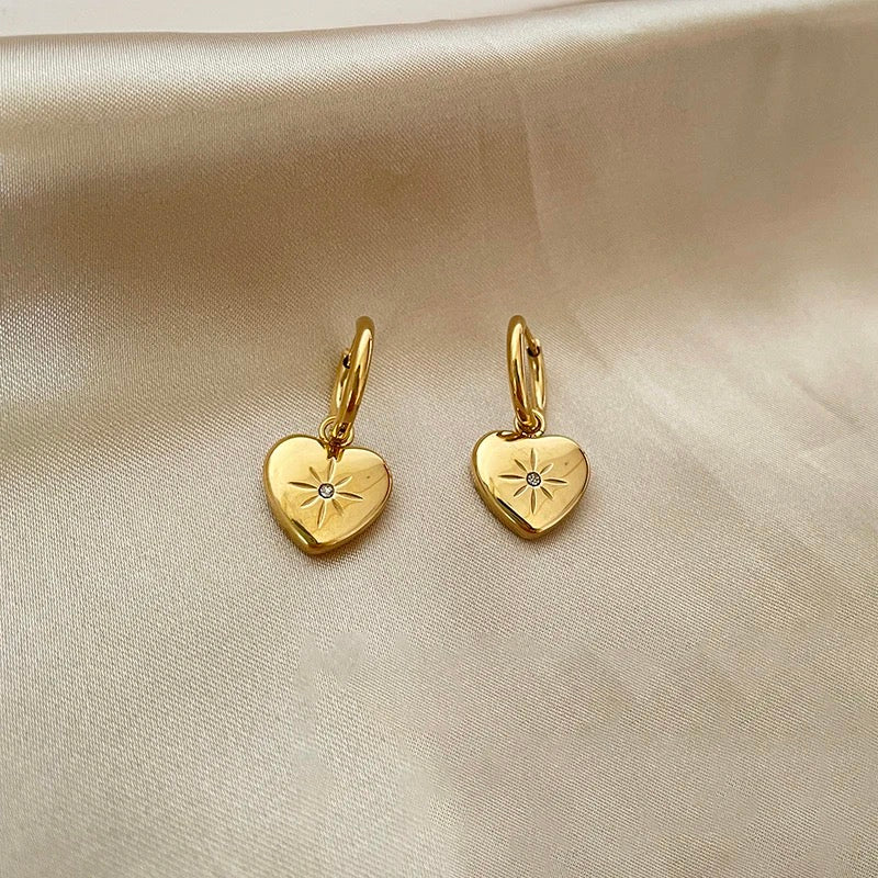Amour Earrings -18k Gold Plated