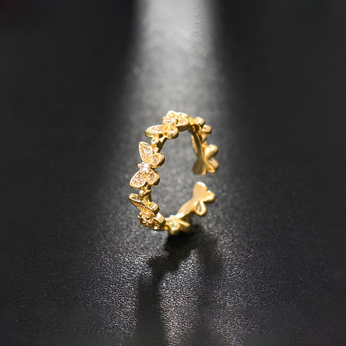 DAZZLEFLY 18K GOLD PLATED RING