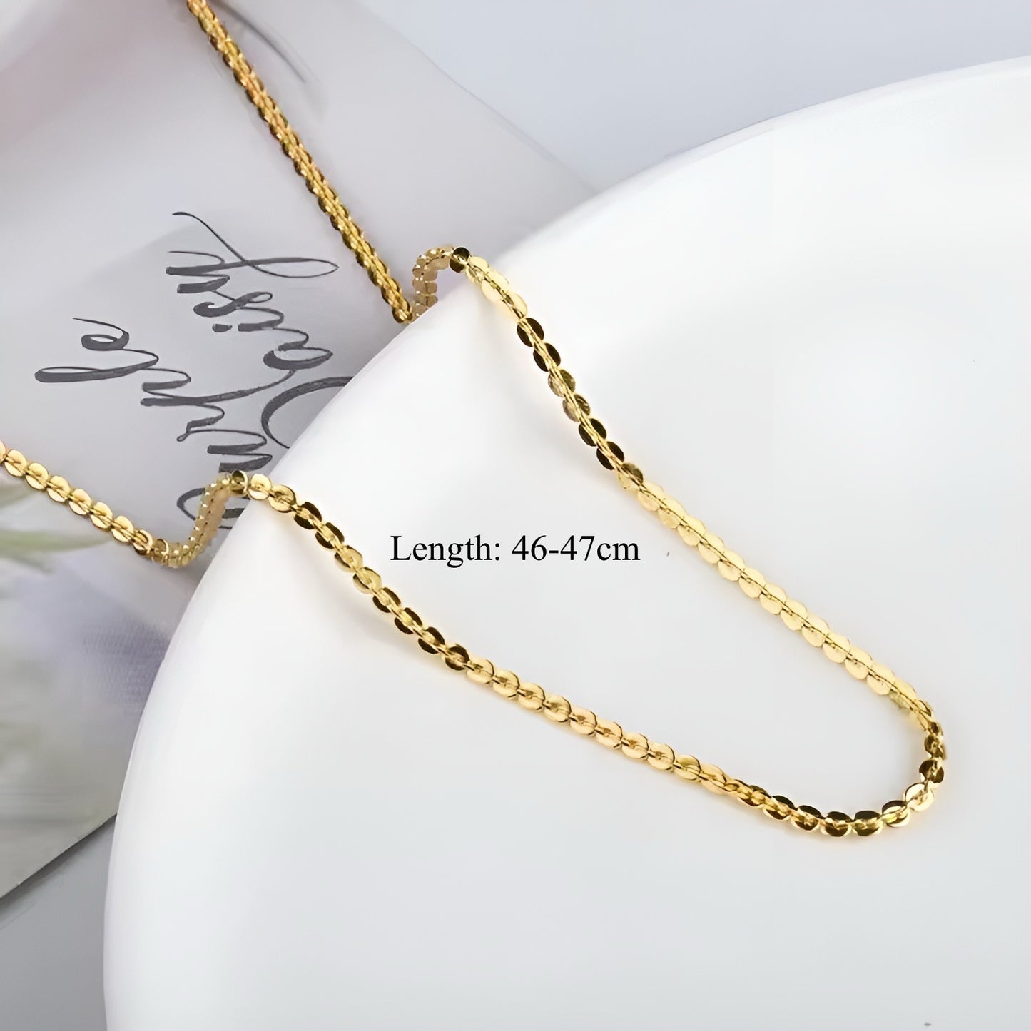Mirage Bead Chain -18k Gold Plated