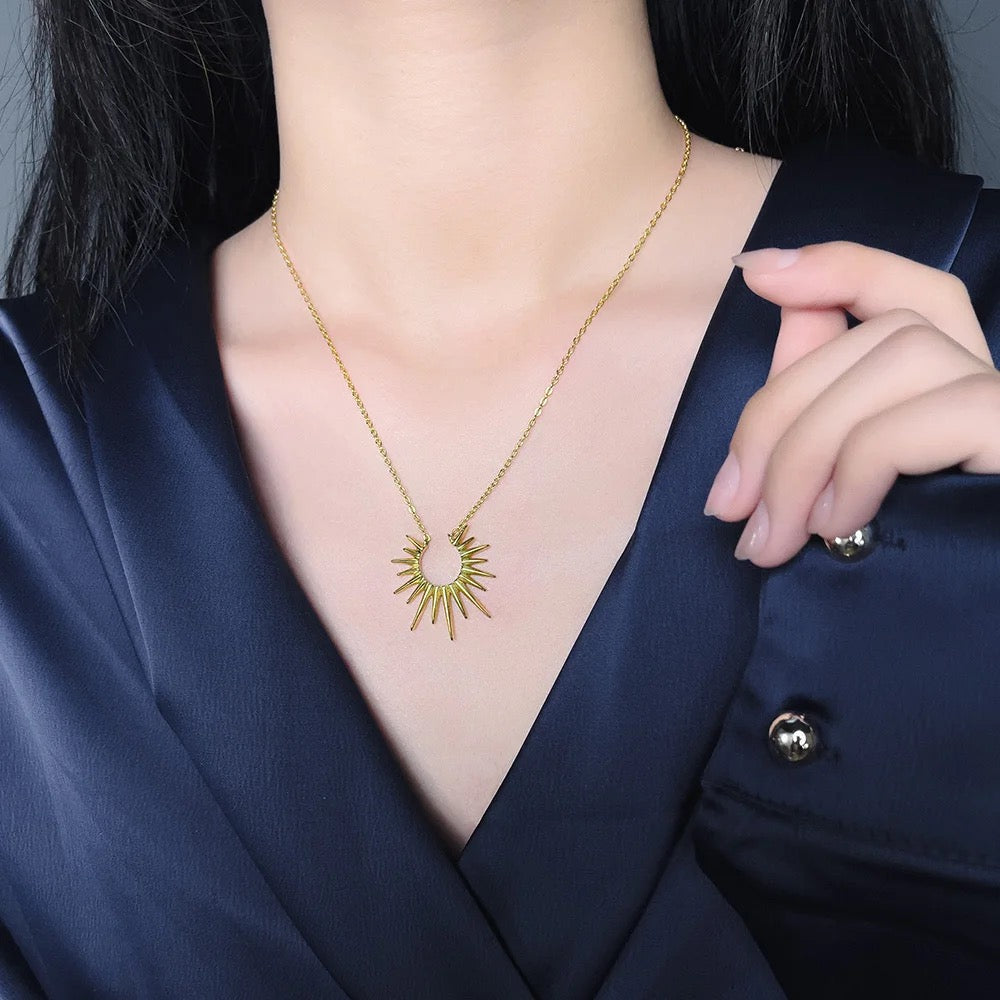 Flare Pendant -18k Gold Plated