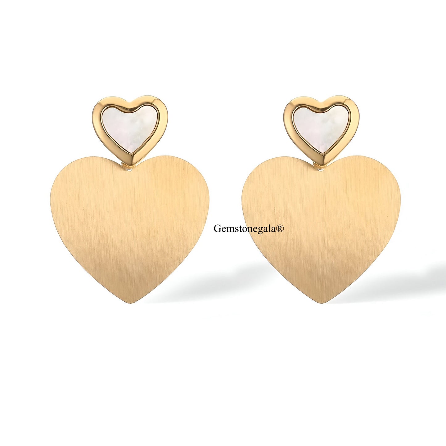 Vanessa Heart Earrings -18k Gold Plated