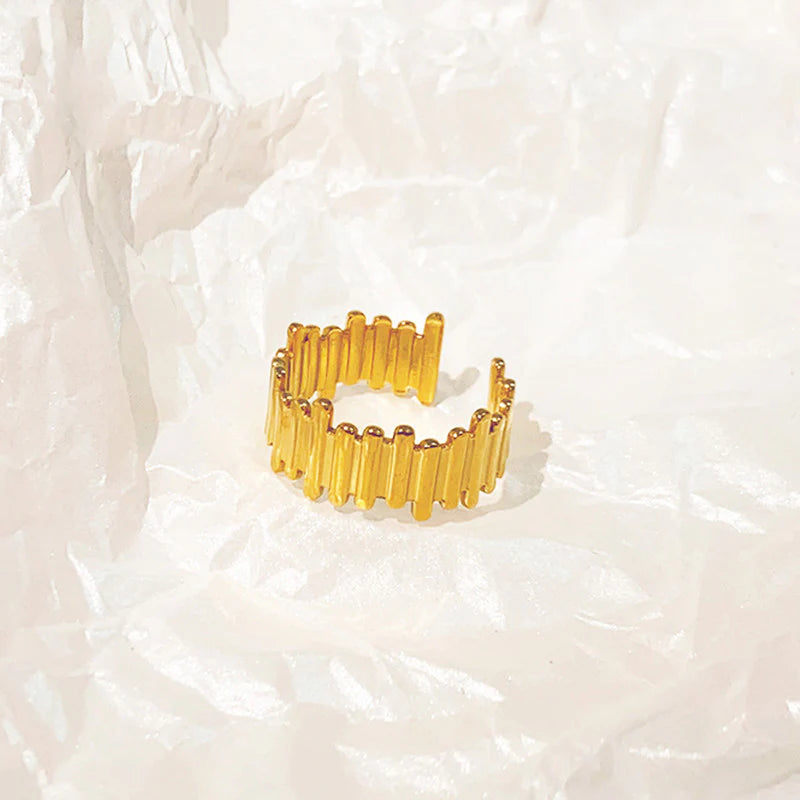 NEXLINE 18K GOLD PLATED RING