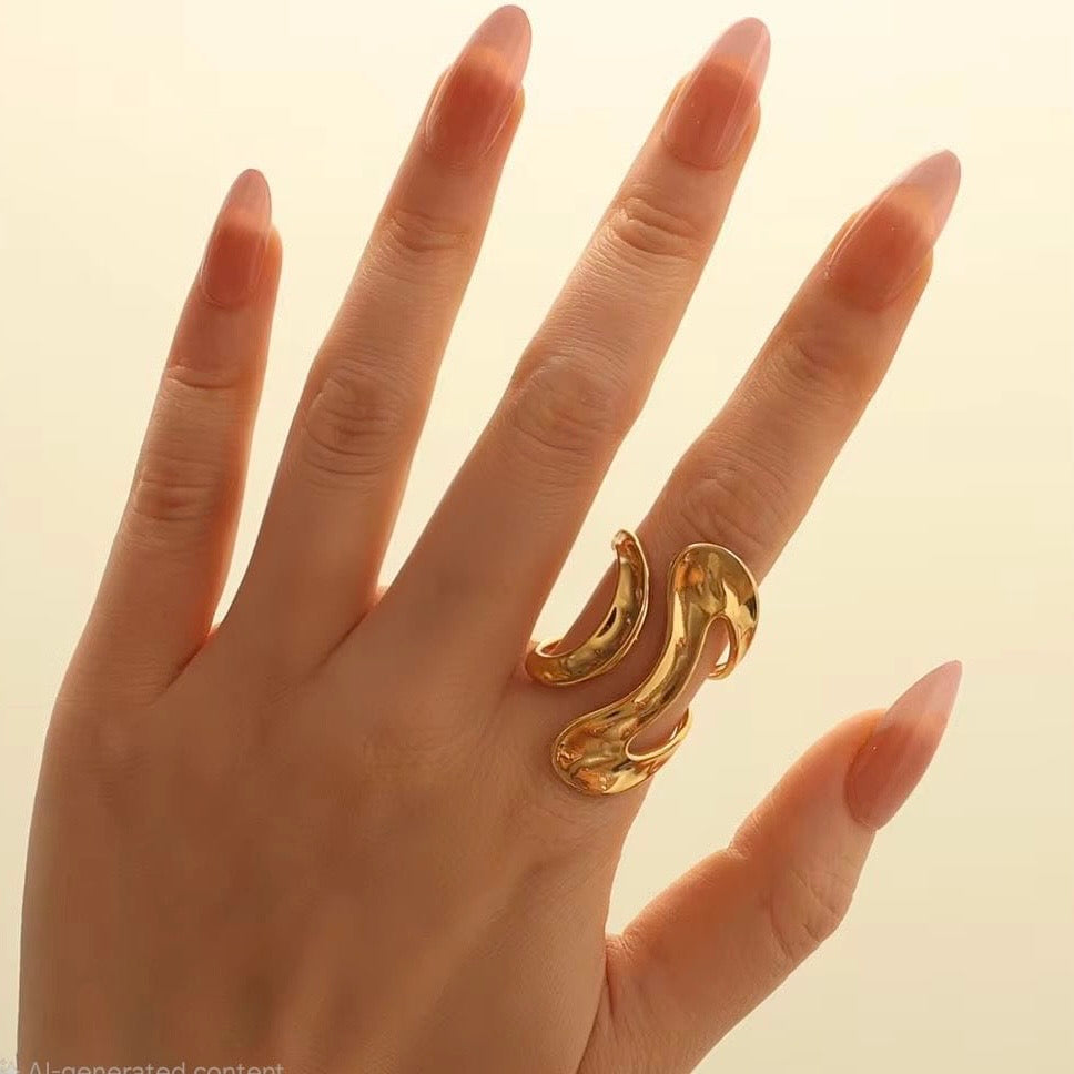 ZENORA 18K GOLD PLATED RING