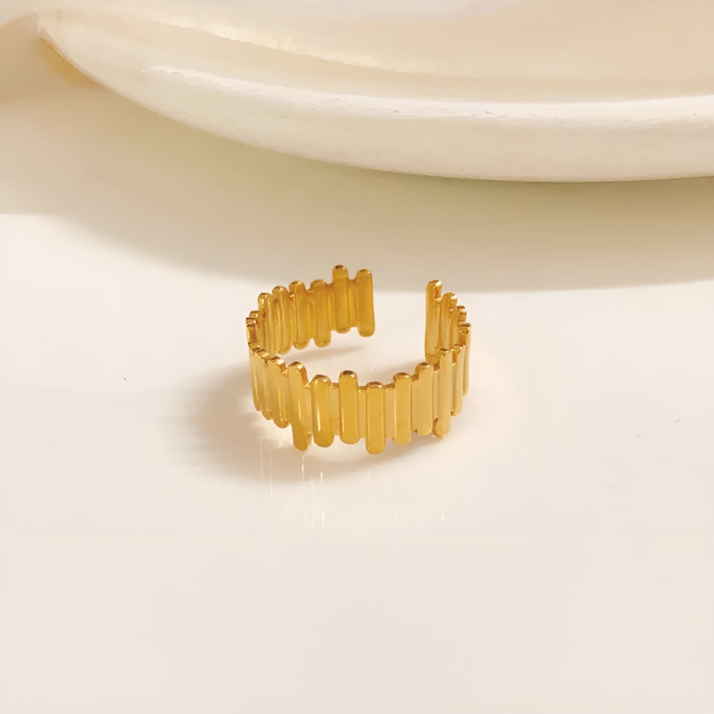 NEXLINE 18K GOLD PLATED RING