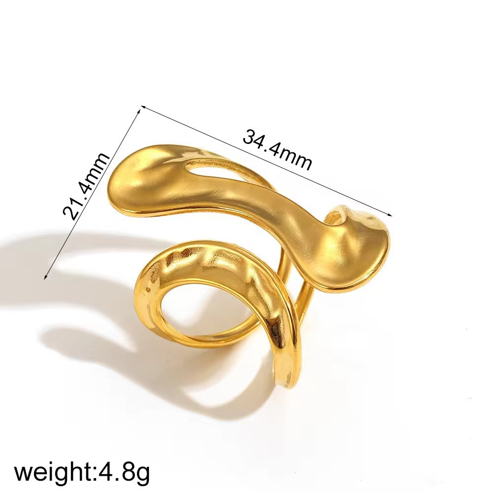 ZENORA 18K GOLD PLATED RING