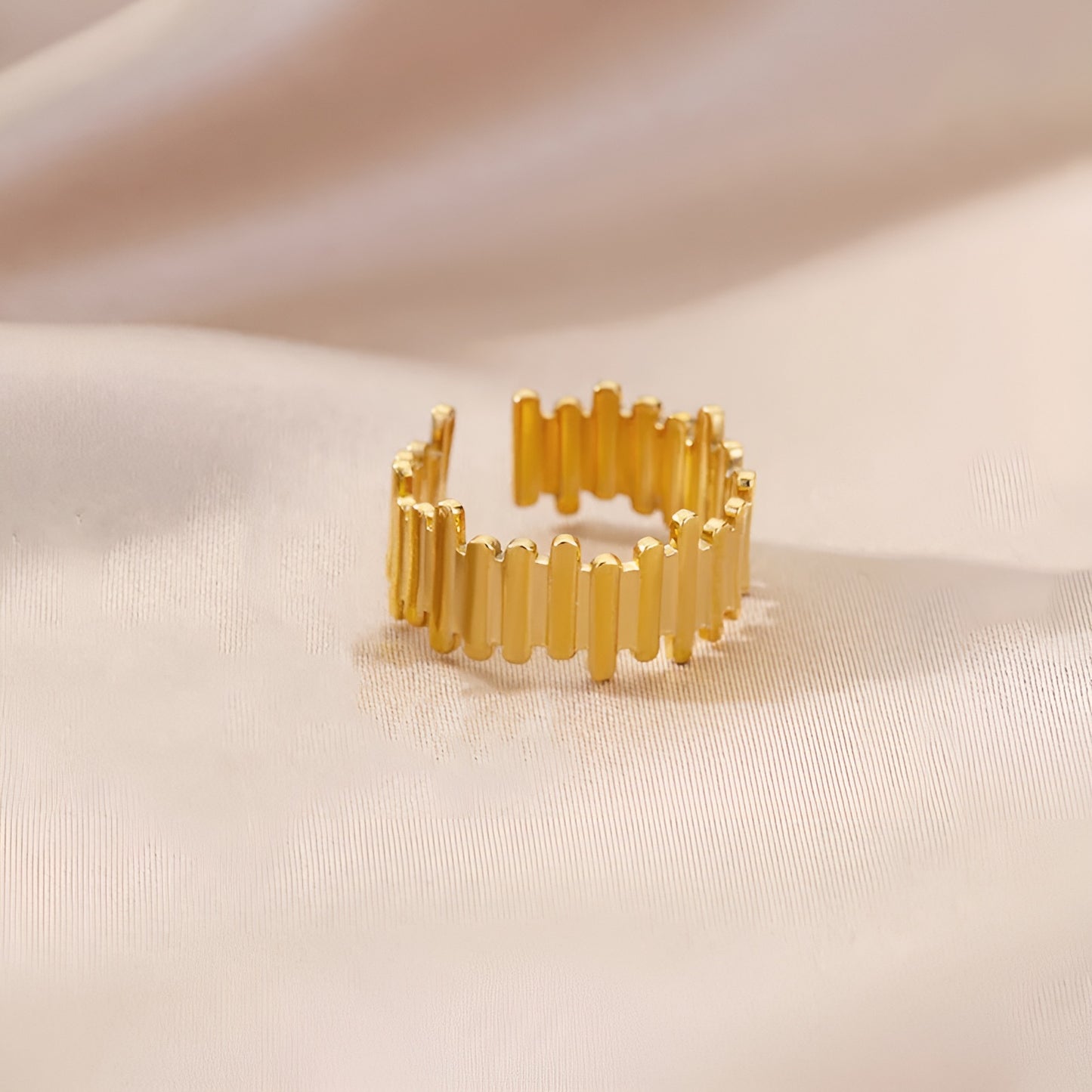 NEXLINE 18K GOLD PLATED RING