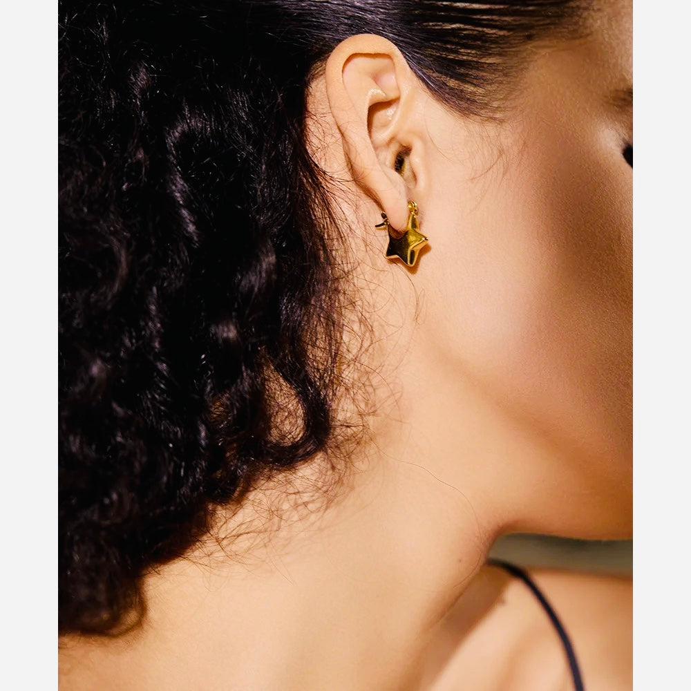 Starry earrings -18k Gold Plated