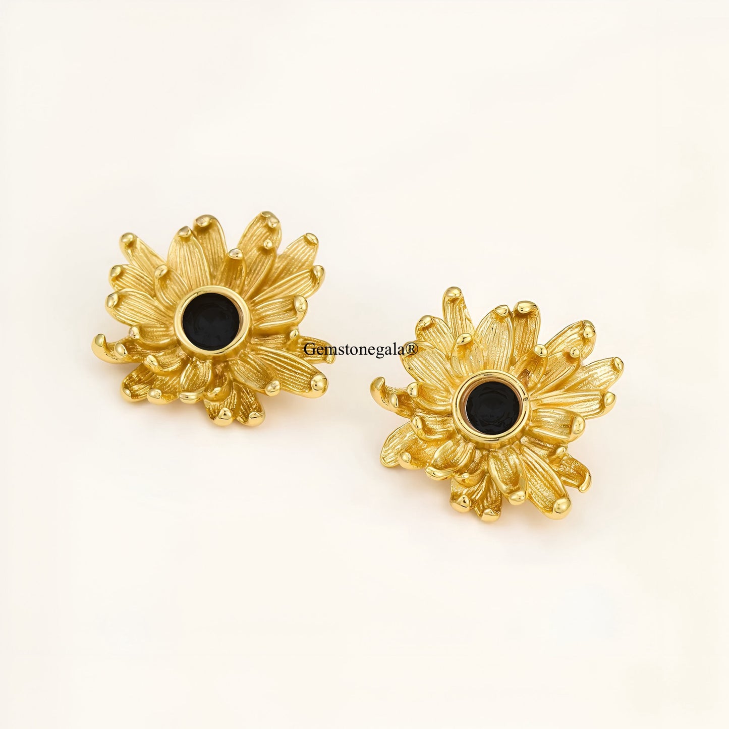 Fiore Earrings -18k Gold Plated