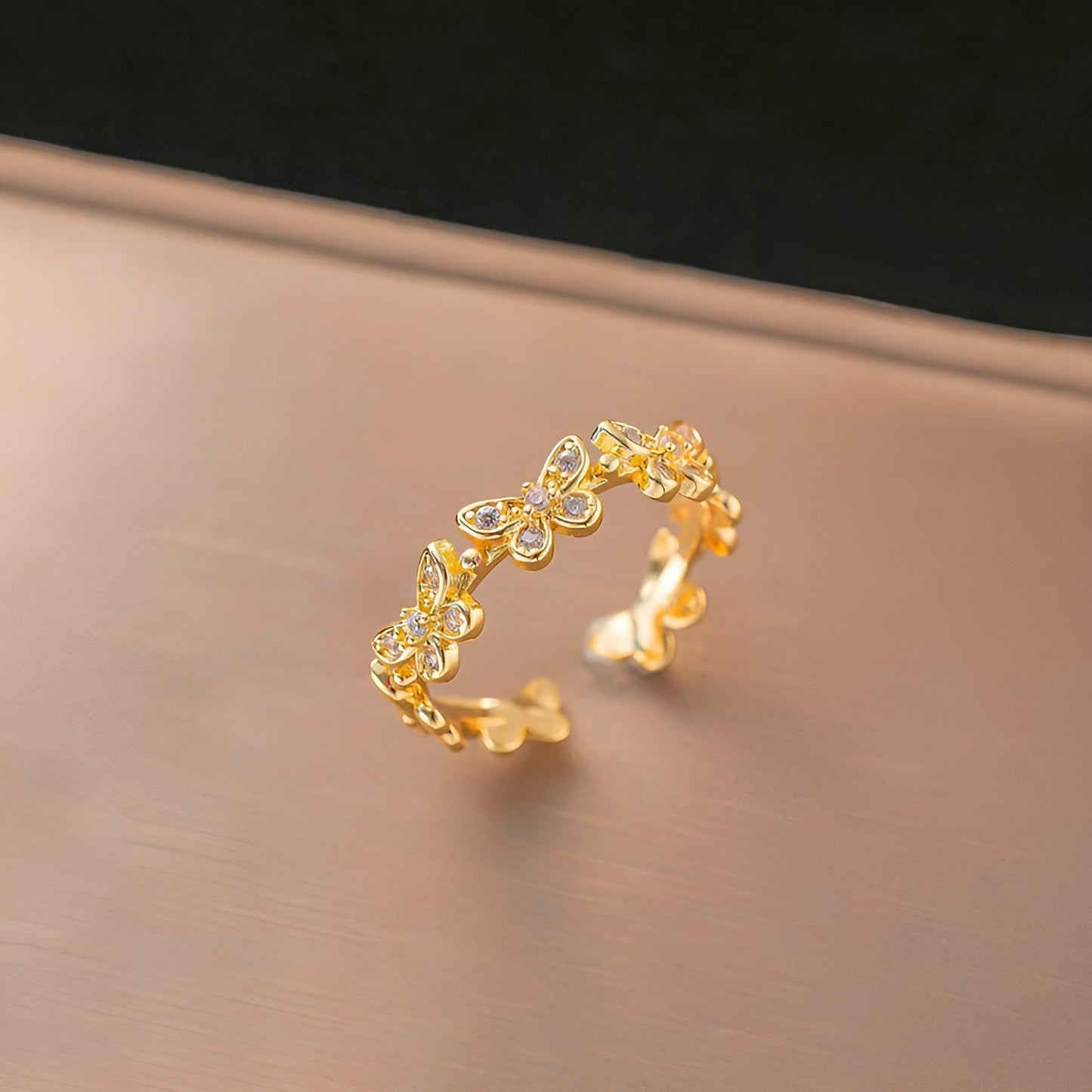 DAZZLEFLY 18K GOLD PLATED RING