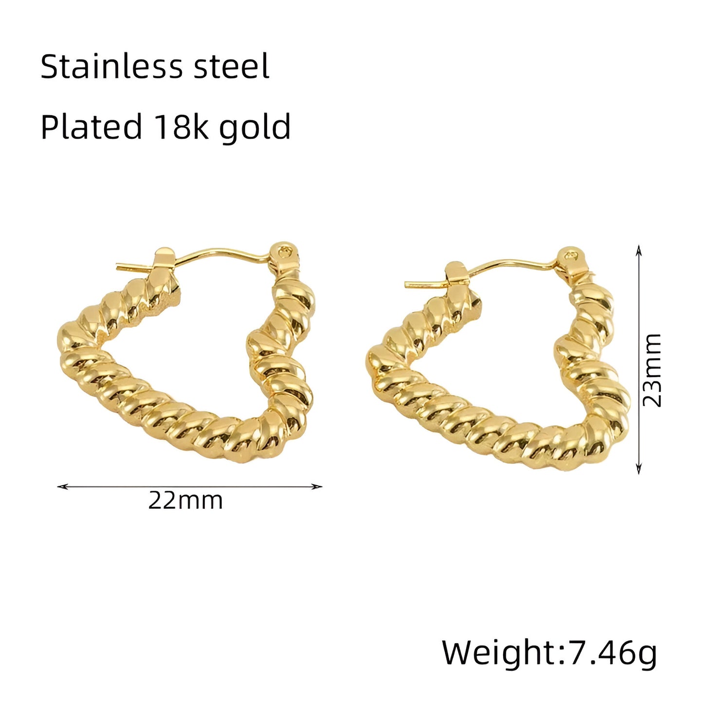 Eloise Earrings -18k Gold Plated