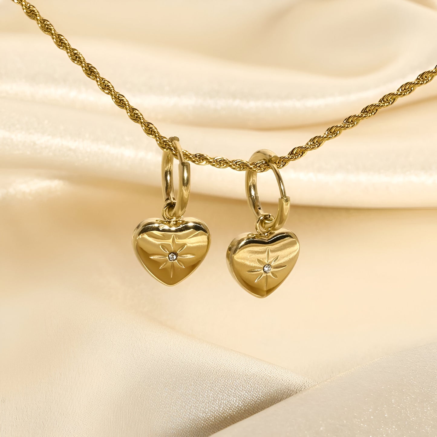 Amour Earrings -18k Gold Plated