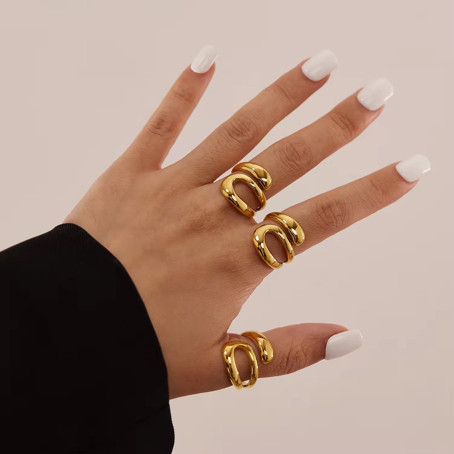 VELORA 18K GOLD PLATED RING
