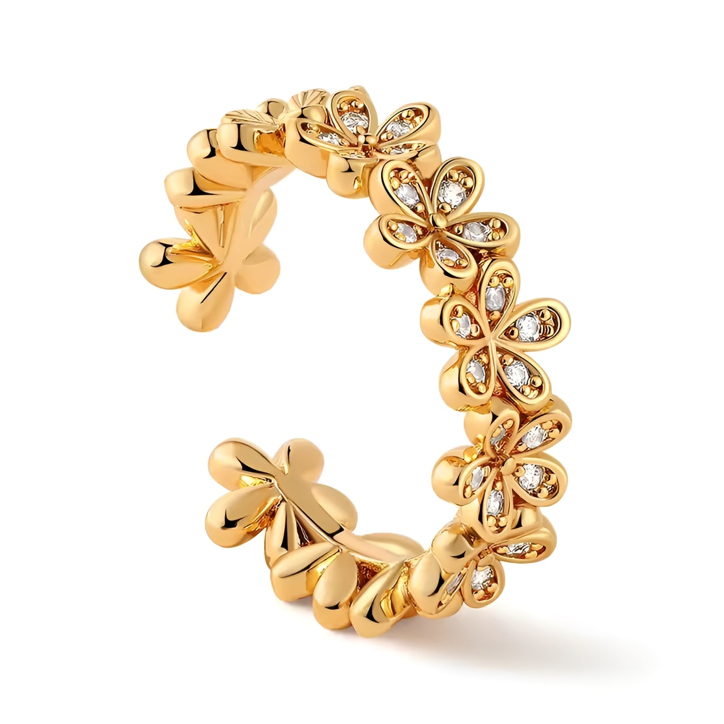 FLORA FLAIR 18K GOLD PLATED RING