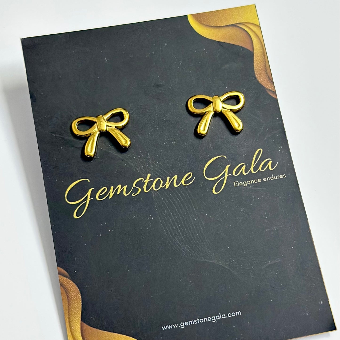 BowGlow earrings -18k Gold Plated
