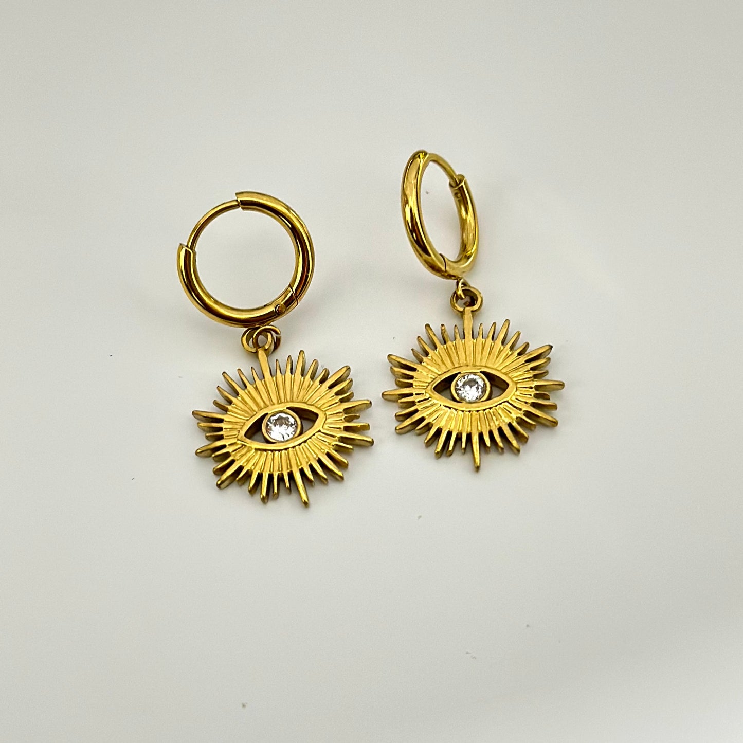 Devil Eye Earrings -18k Gold Plated