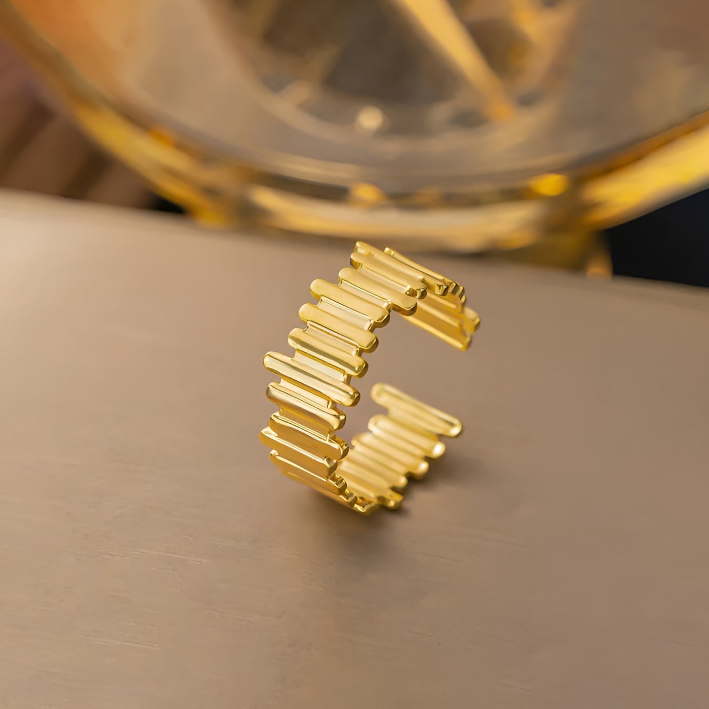 NEXLINE 18K GOLD PLATED RING