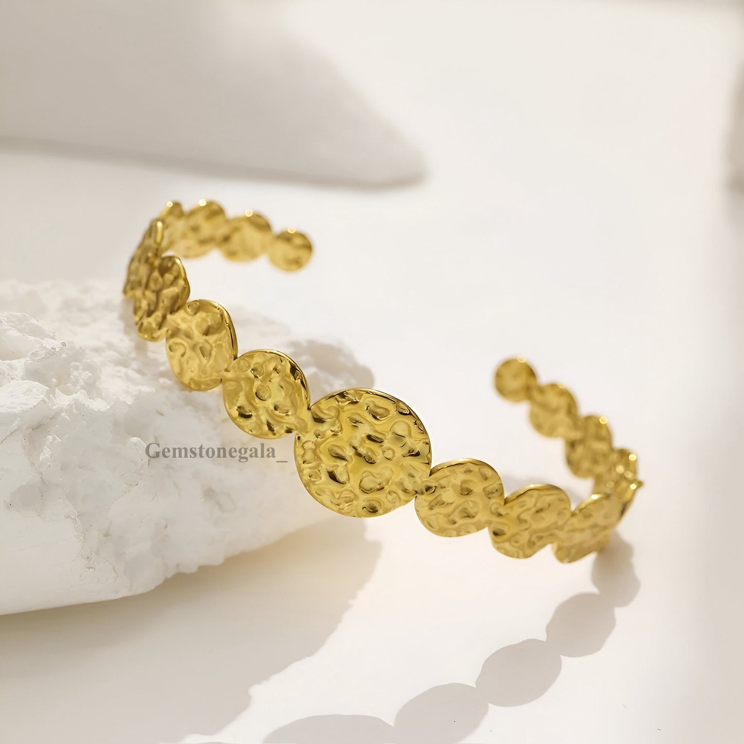 Hive Kada -18k Gold Plated