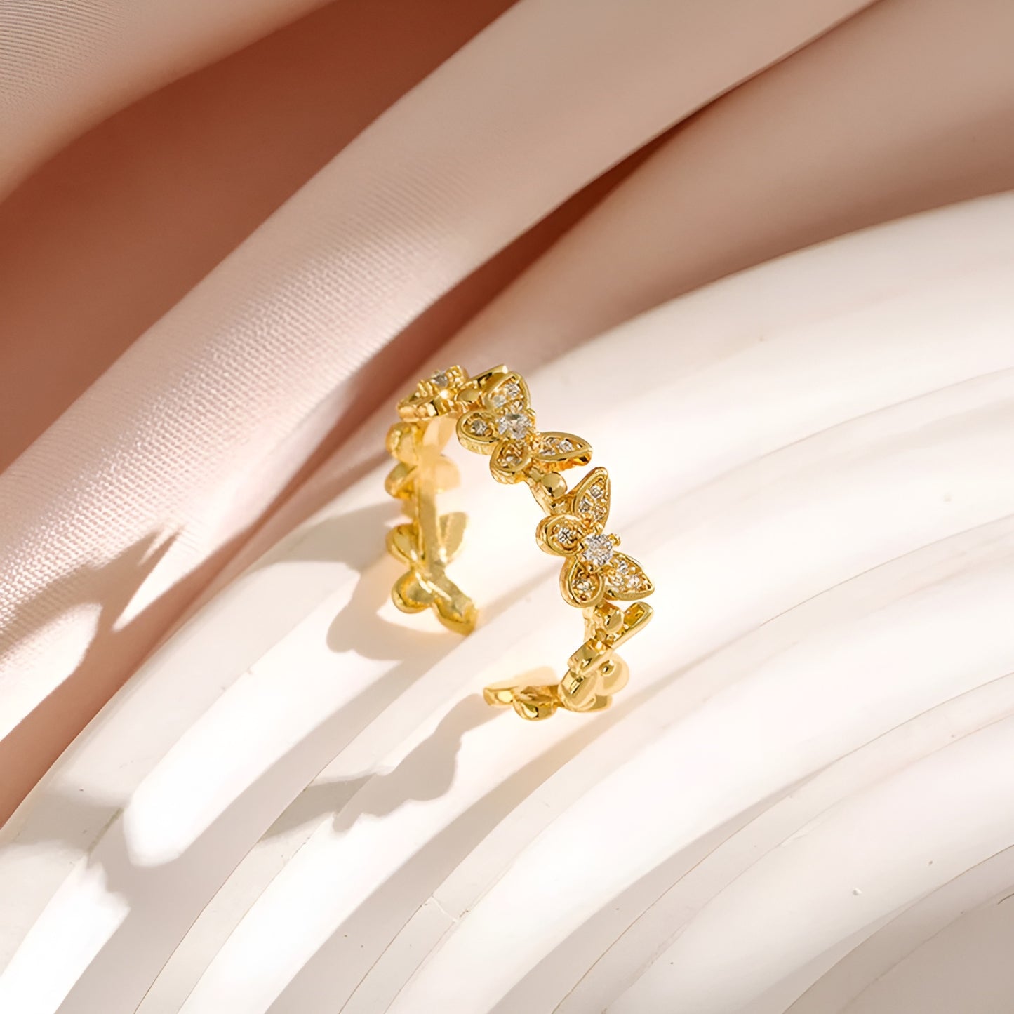 DAZZLEFLY 18K GOLD PLATED RING