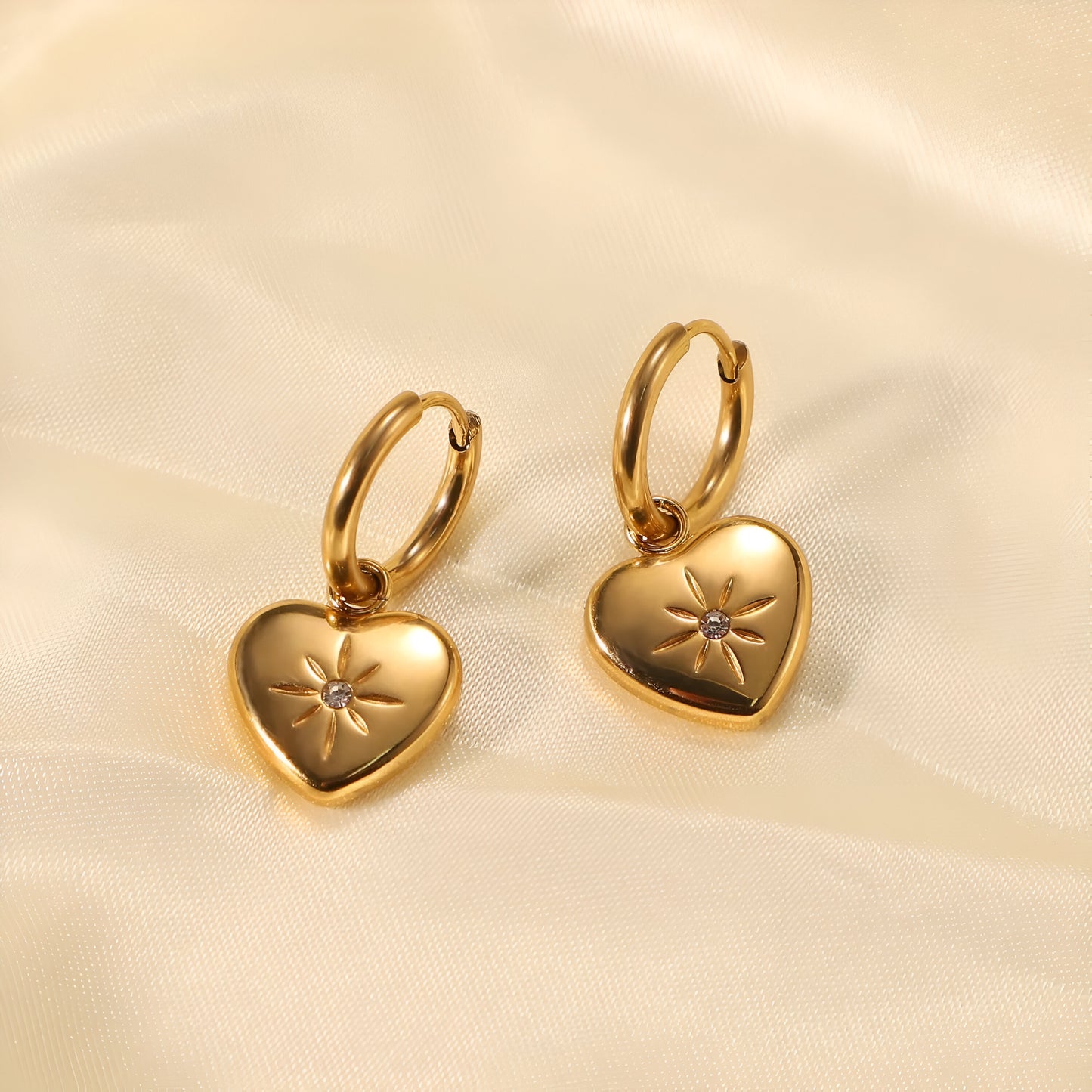 Amour Earrings -18k Gold Plated