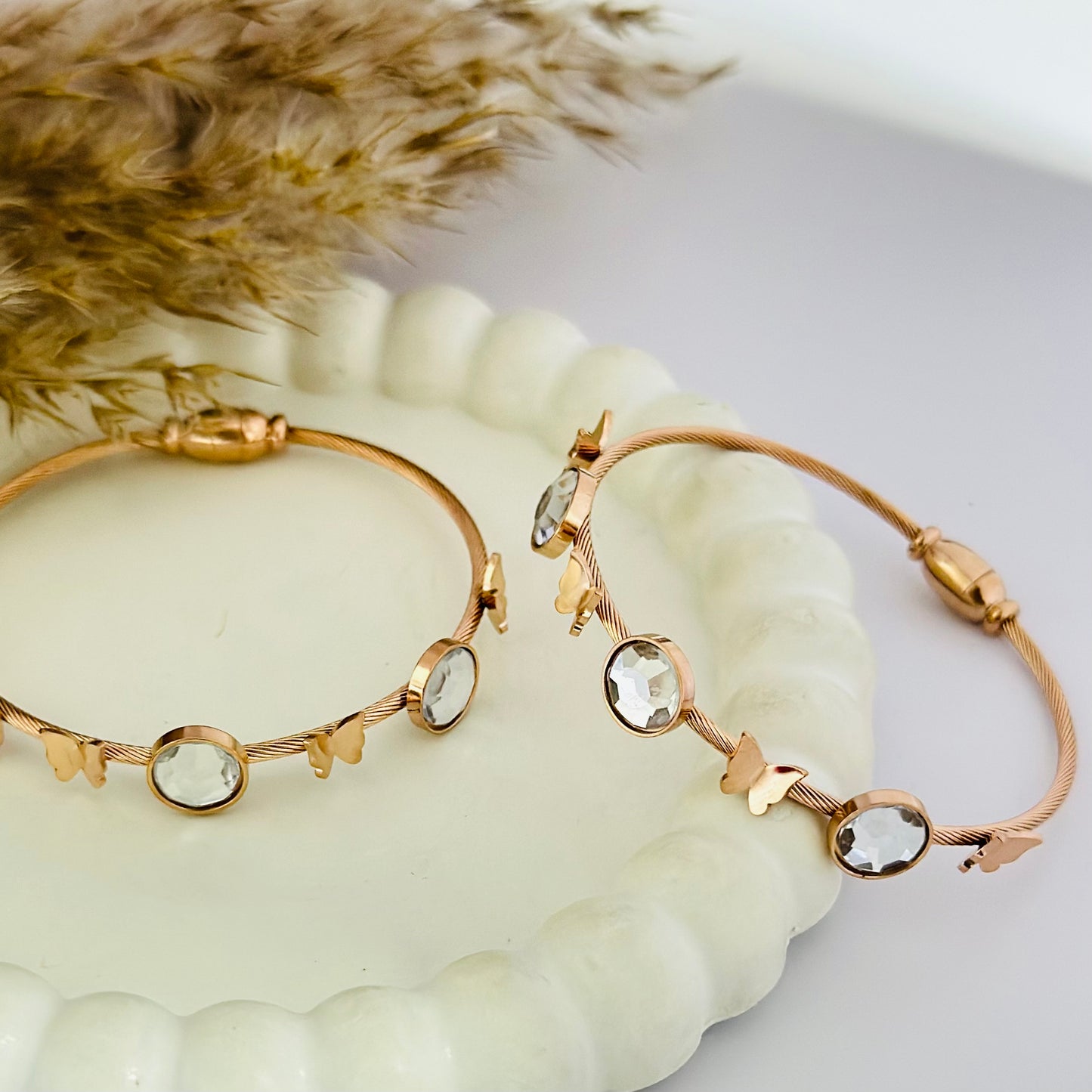 Zara Butterfly Bracelet -18k Gold Plated