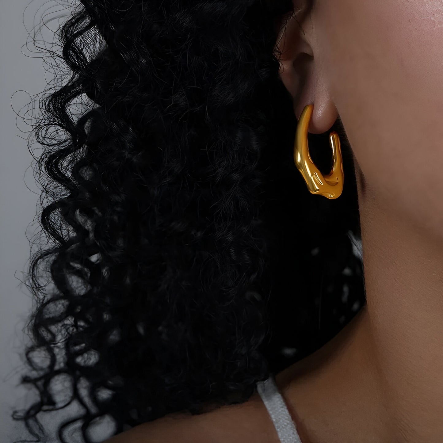 Auric Hoops -18k Gold Plated