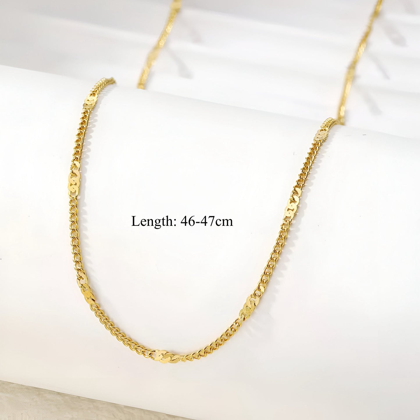 Solara Sleek Chain -18k Gold Plated