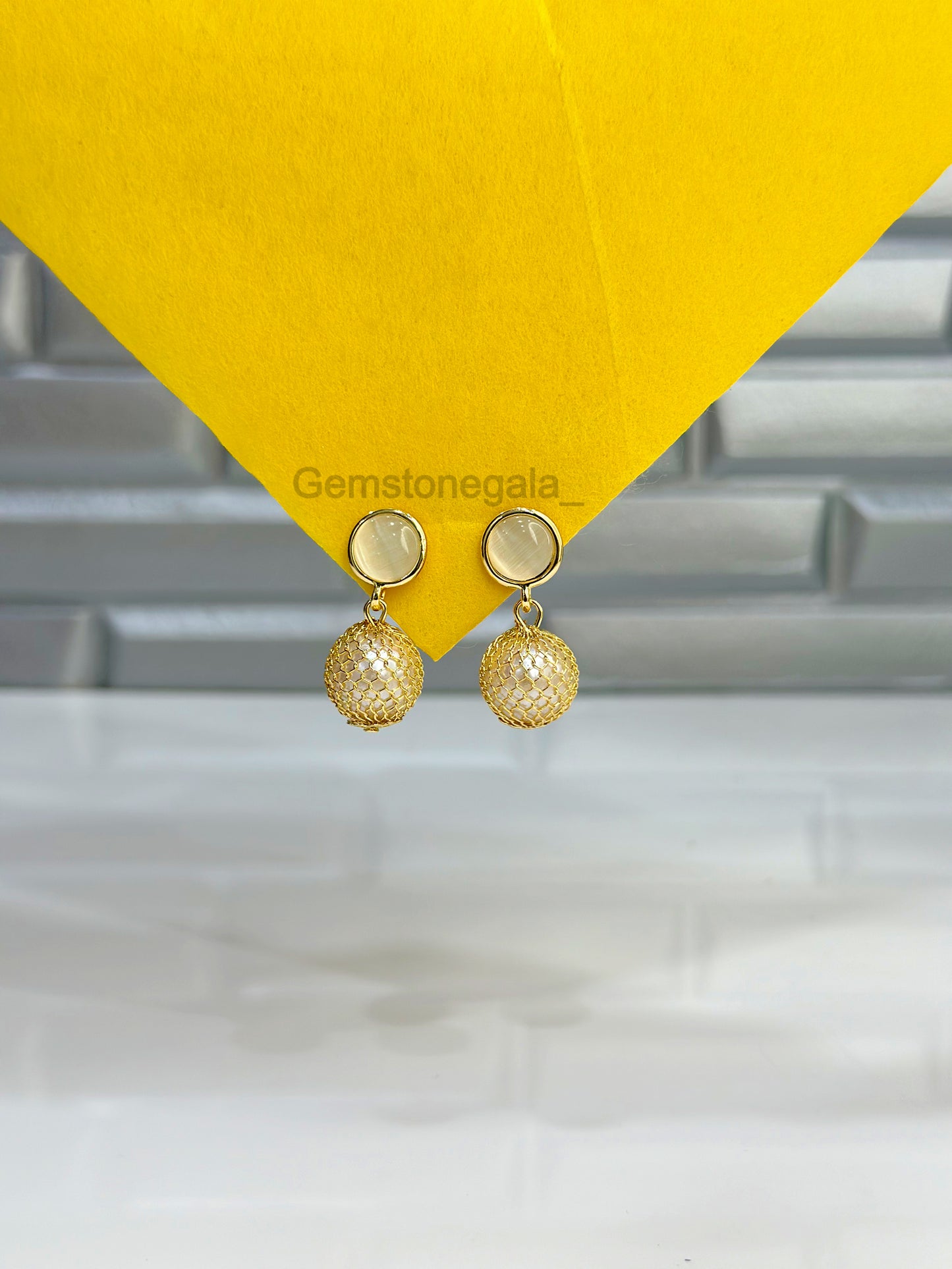 Daisy Danglers: Elegant Essence -18k Gold Plated