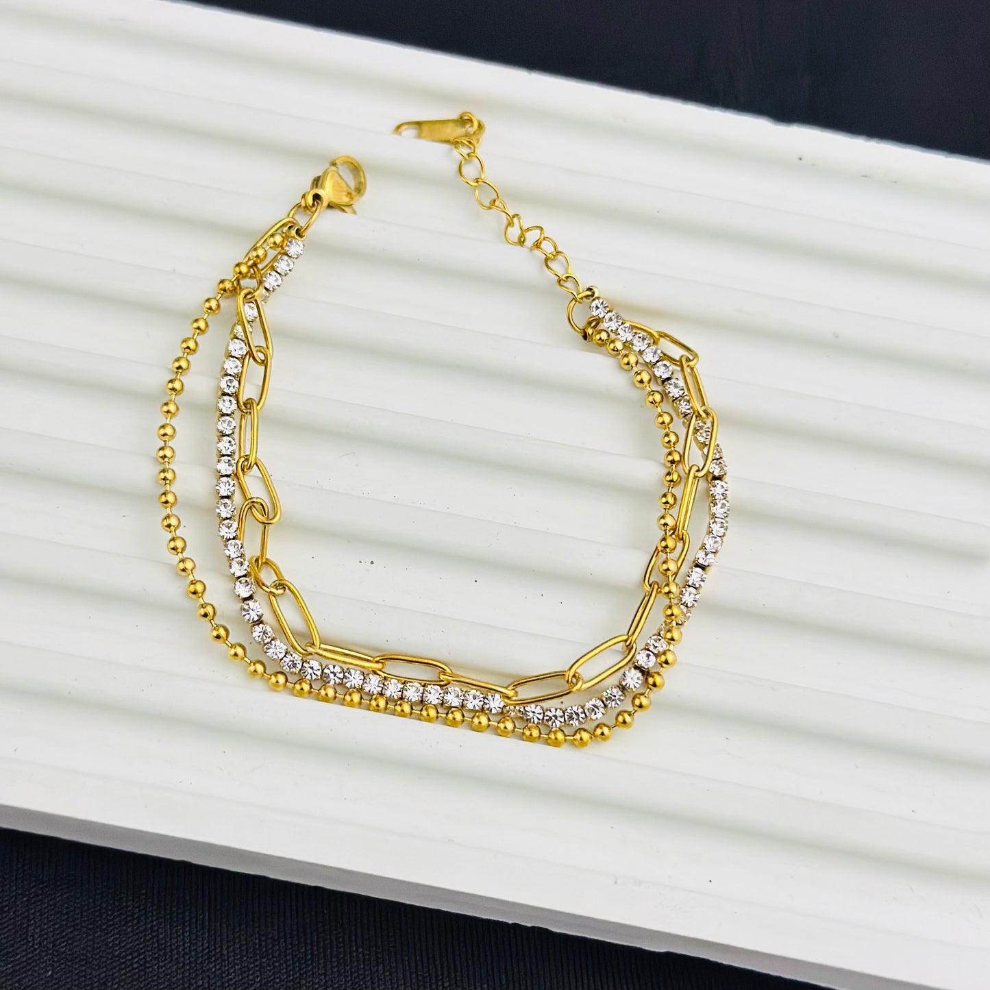Queen Elizabeth bracelet -18k Gold Plated