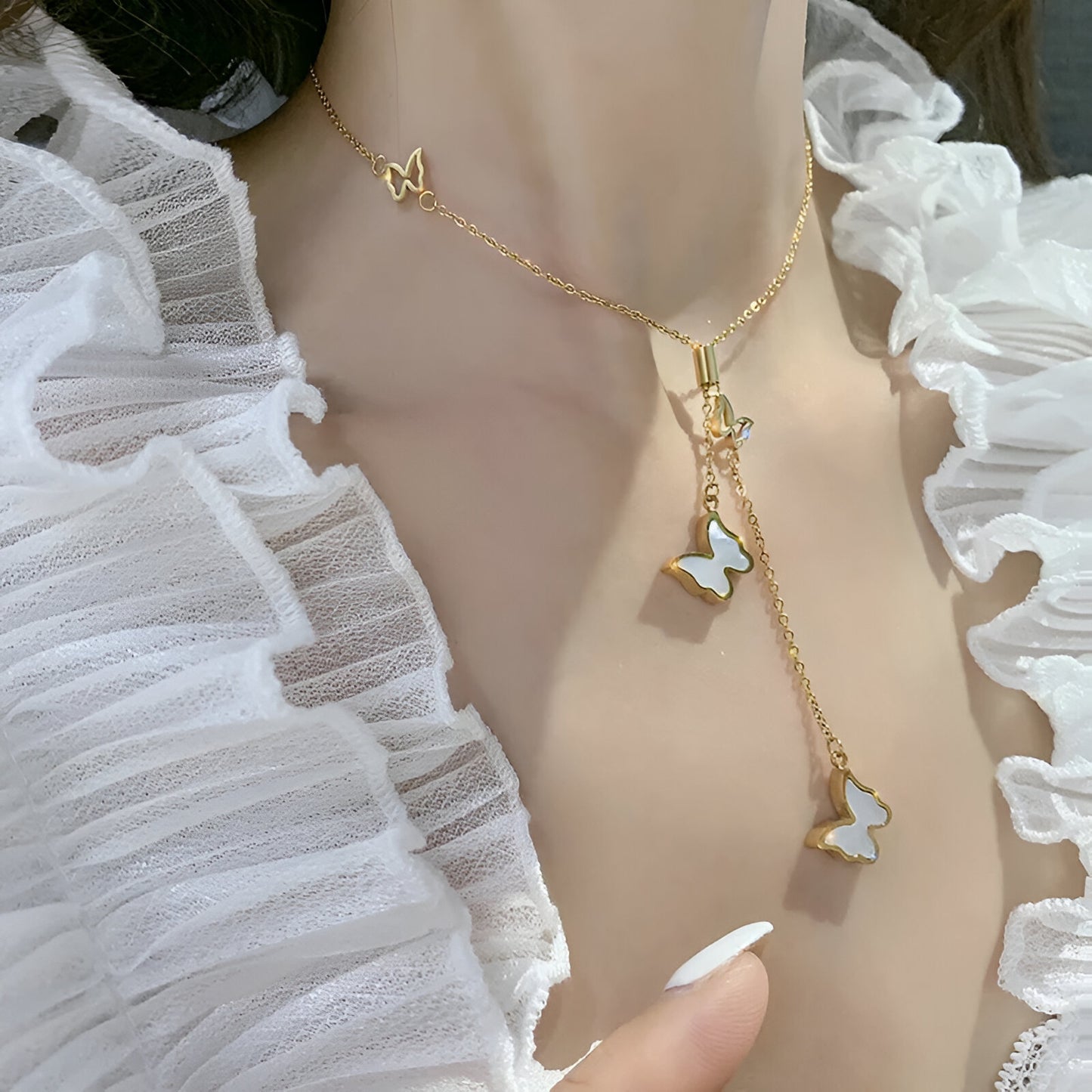 Butterfly Bliss Necklace -18k Gold Plated