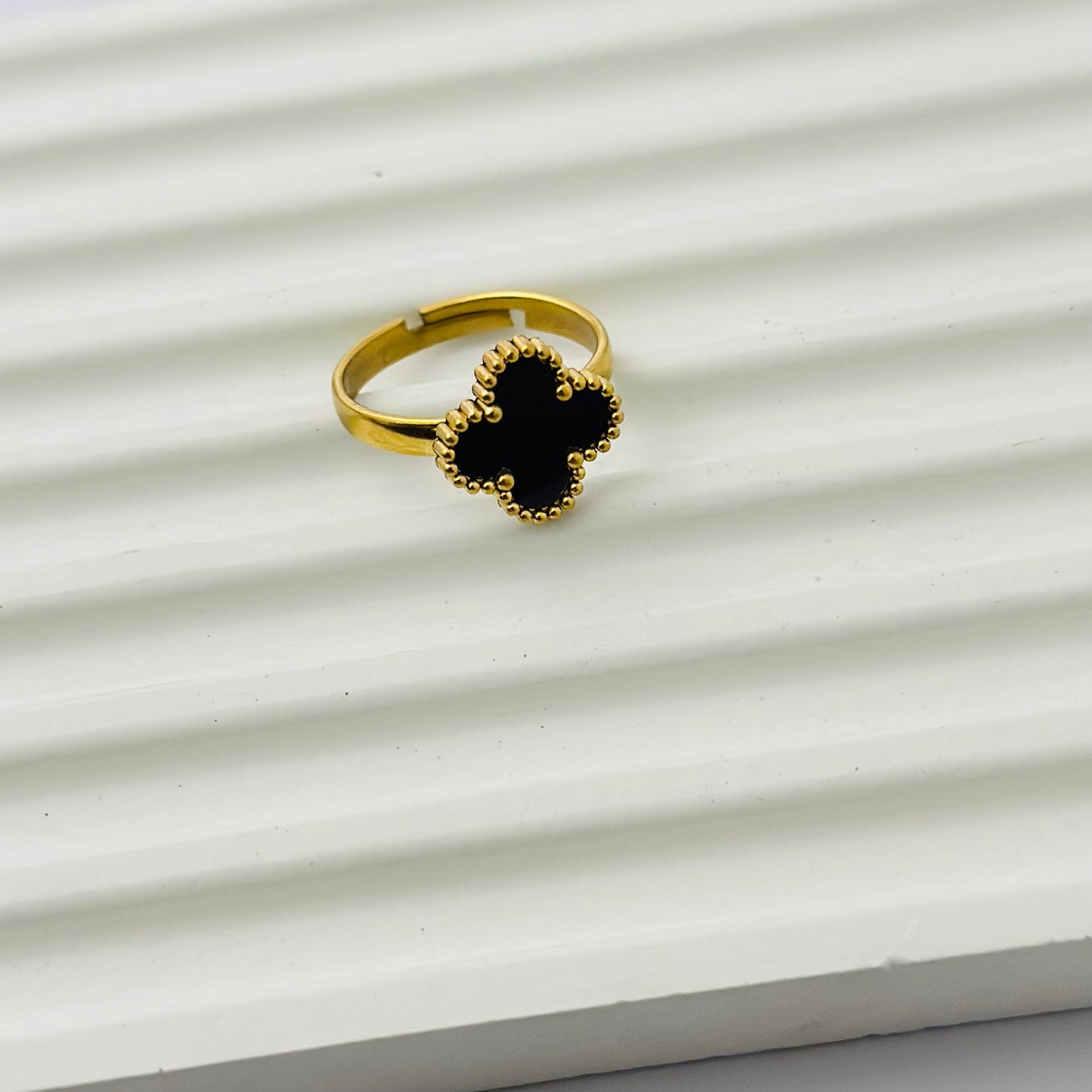 CLOVER 18K GOLD PLATED RING