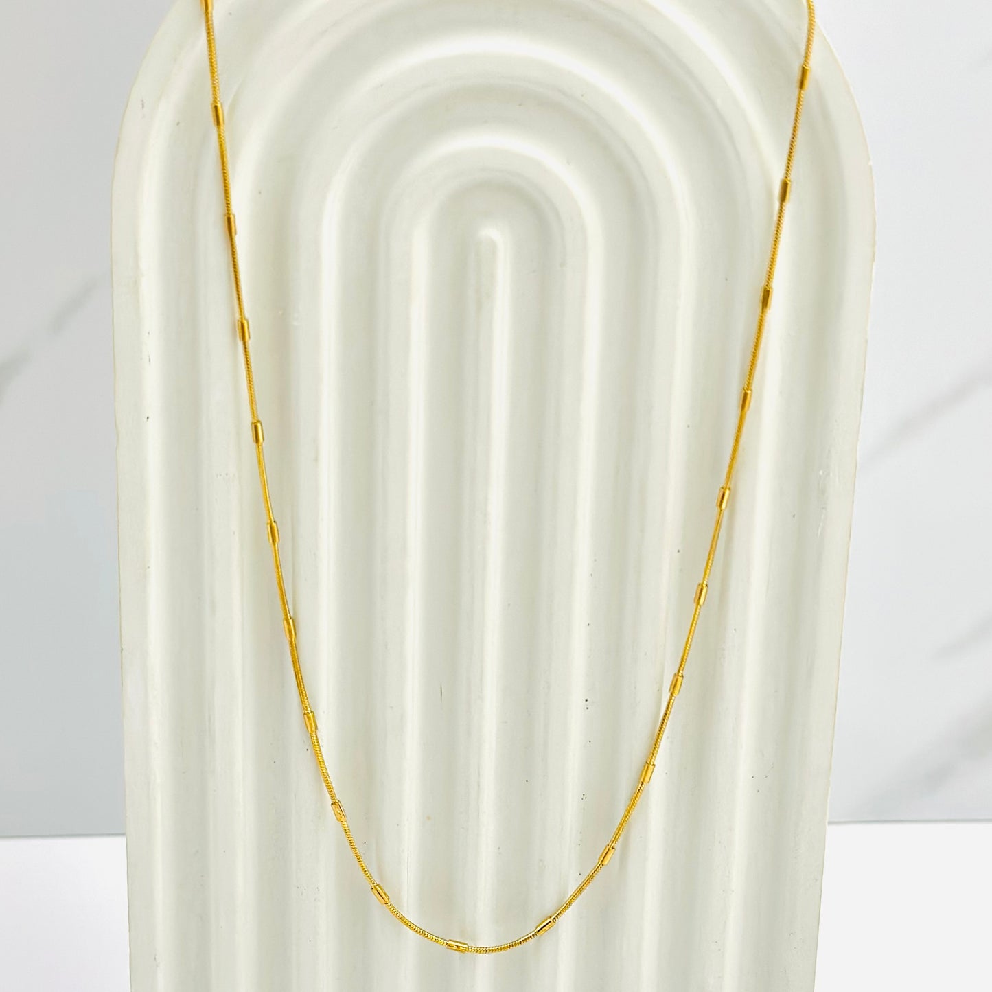 Embossed Sleek Chain ( 1mm )