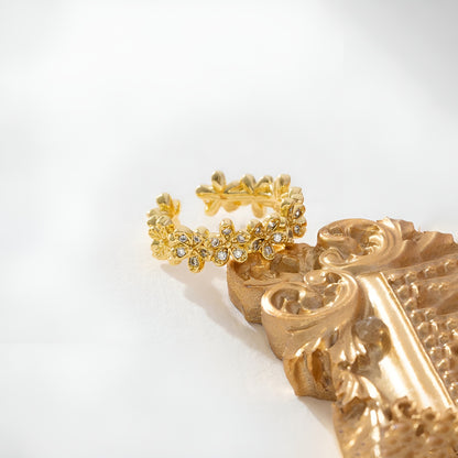 FLORA FLAIR 18K GOLD PLATED RING