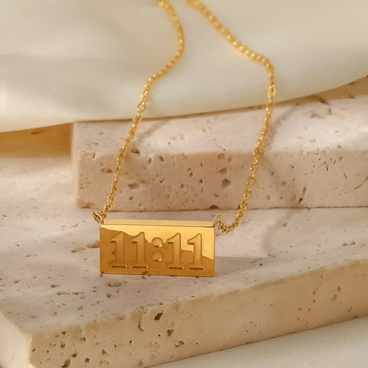 11:11 Necklace ( Make a wish ) Square