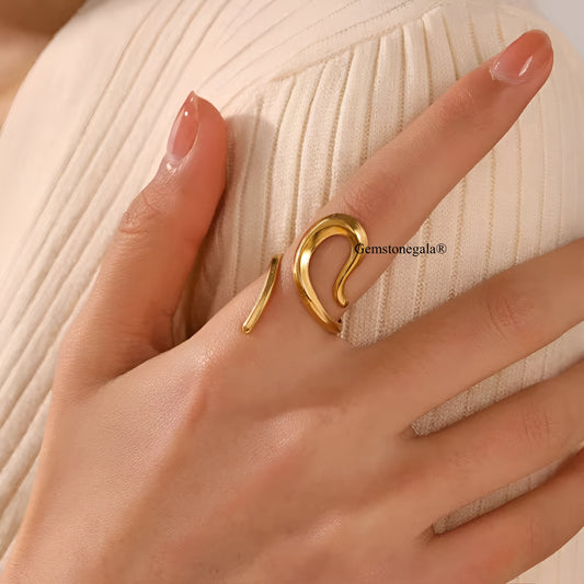 ORIANA 18K GOLD PLATED RING