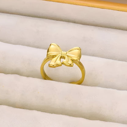 GOLDEN BOW 18K GOLD PLATED RING