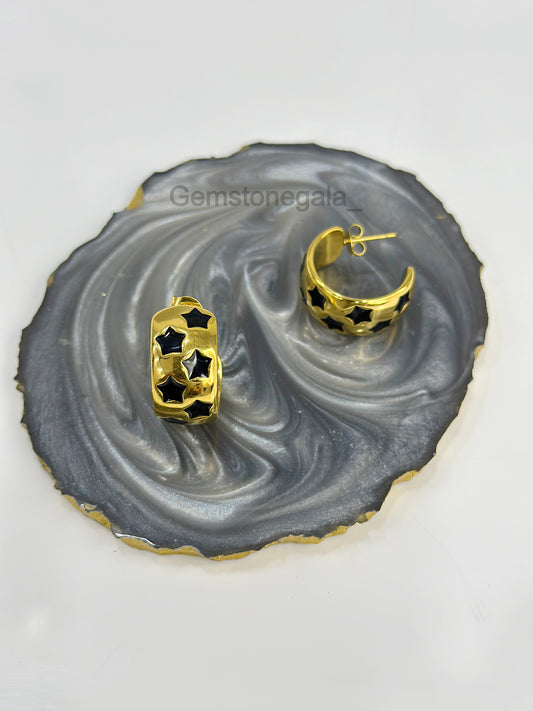 Stellar Earrings -18k Gold Plated